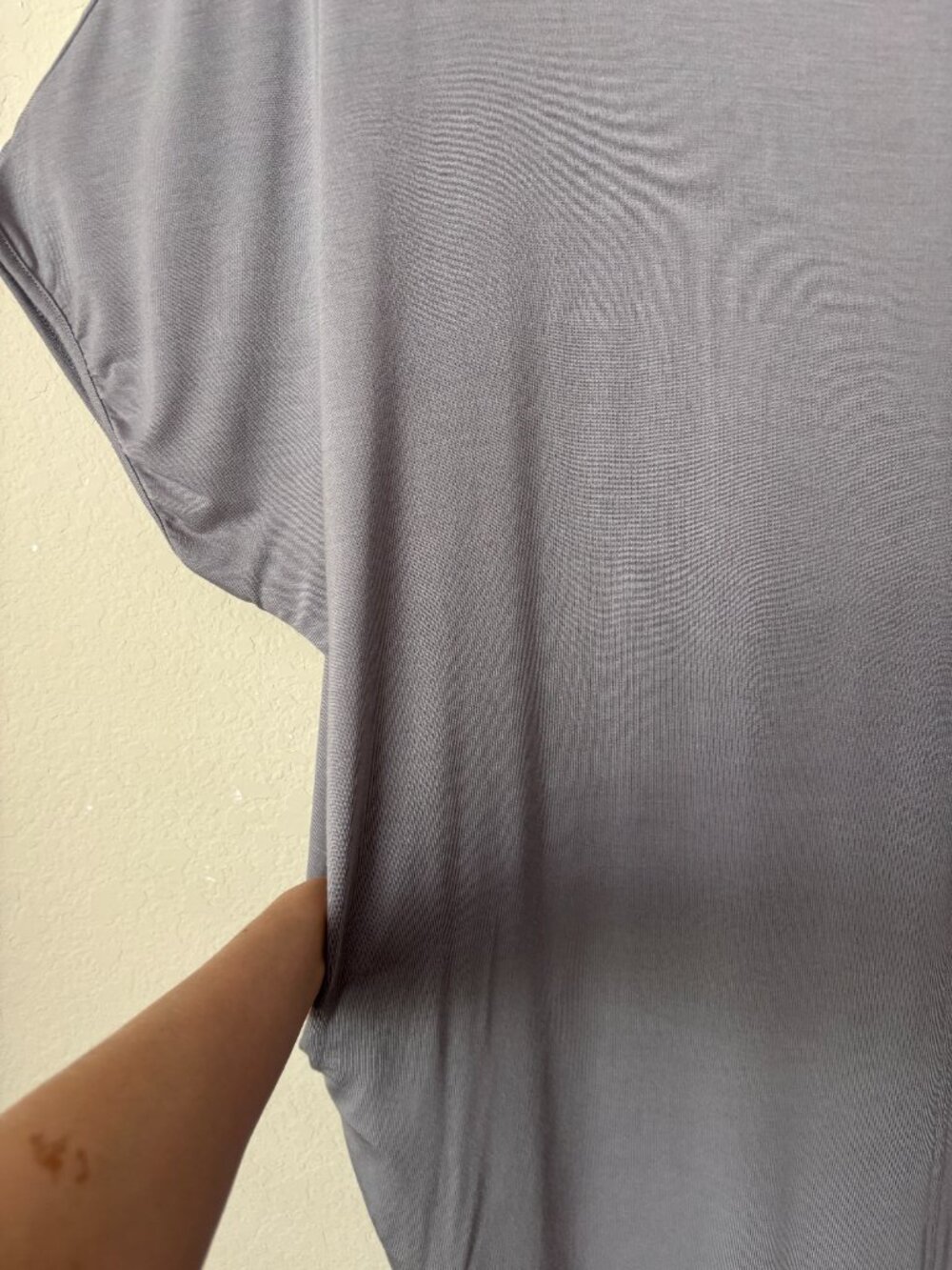 NEW Barefoot Dreams Luxe Milk Jersey Short Caftan in Pewter - Picture 8 of 12